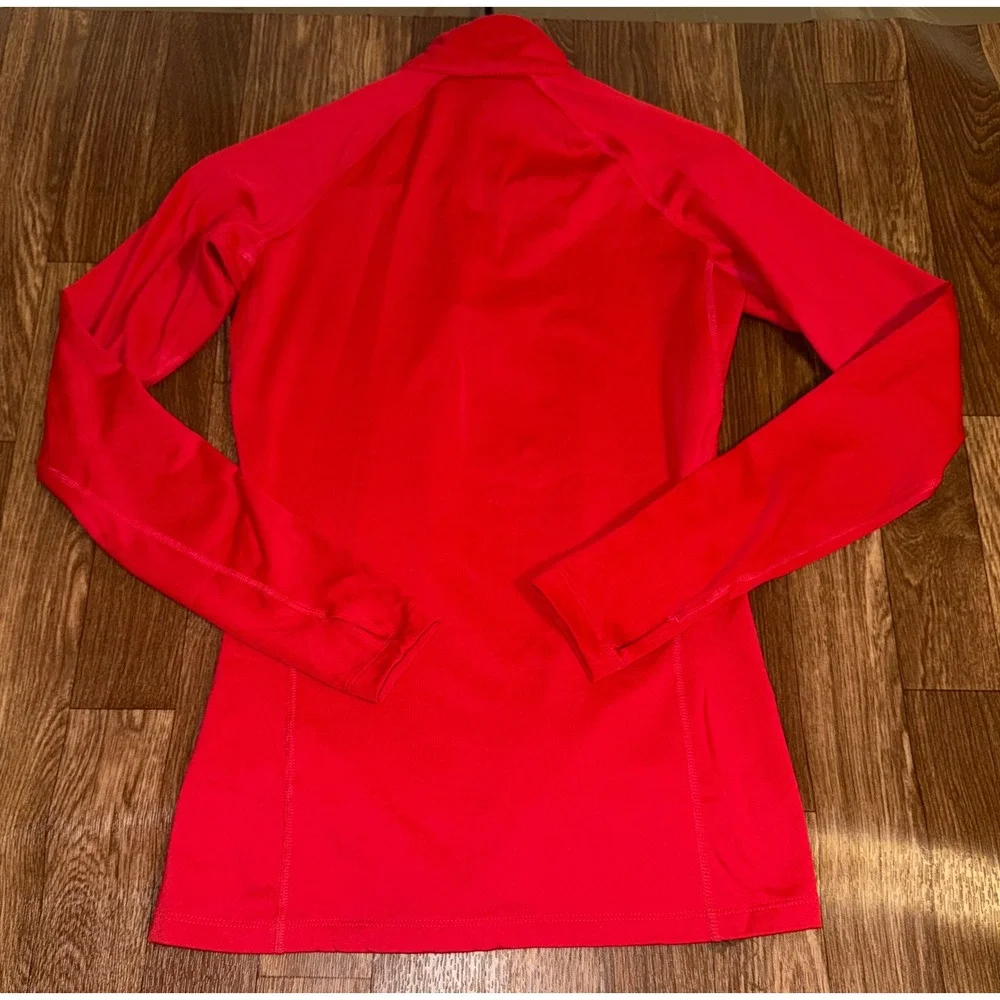 Nike Therma-FIT Womens Red Half Zip Long Sleeve Running Top Small 380998-691 - Picture 8 of 11